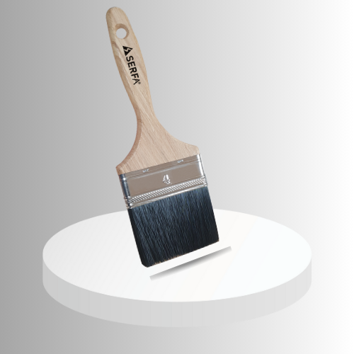 Wooden Handle Black Bristle Brush No:4